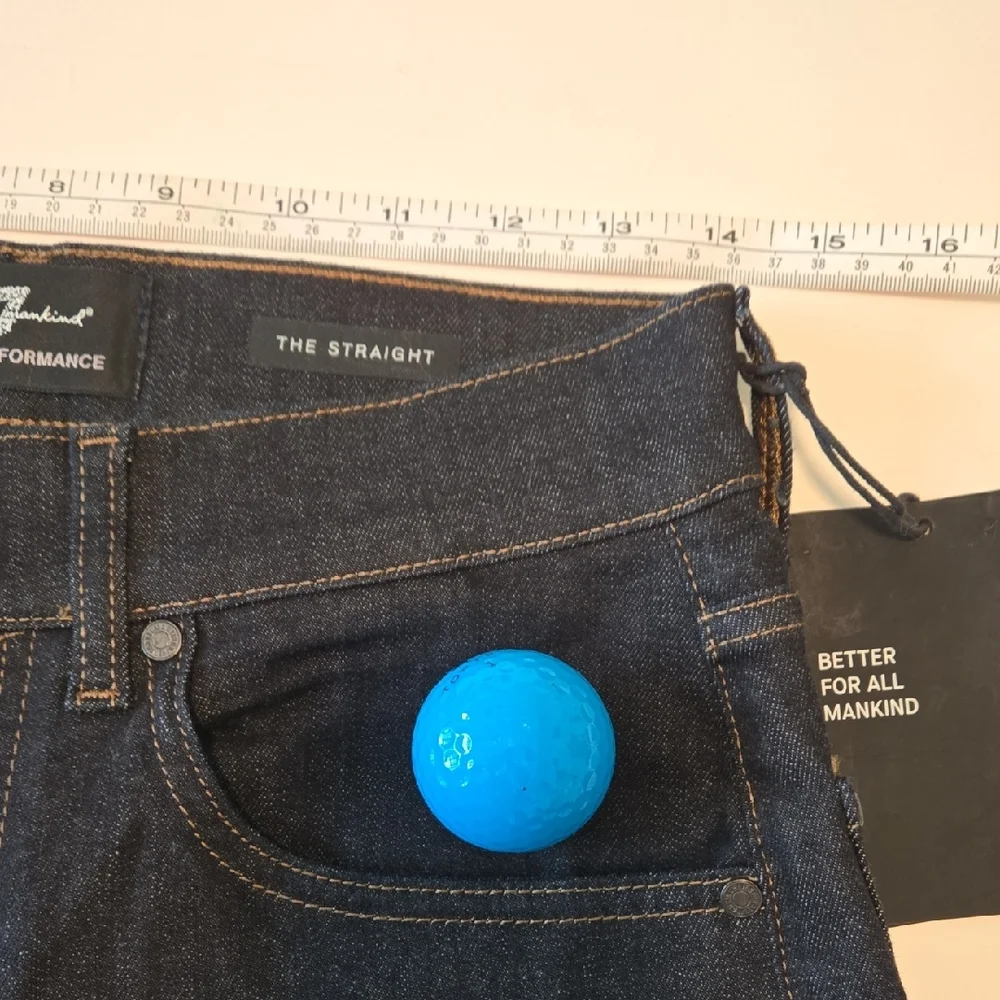 7 For All Mankind Men's THE STRAIGHT Luxe Super Rinse Blue Jeans Sz 28 NWT
